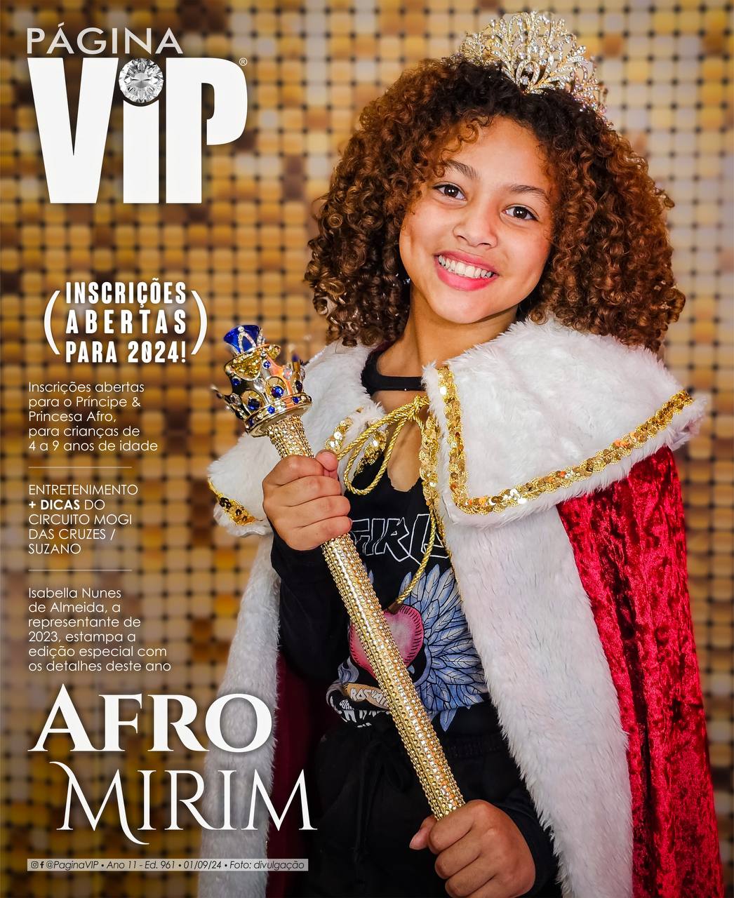 Edição #961 com a Princesa Afro Mirim 2023 Isabella Nunes